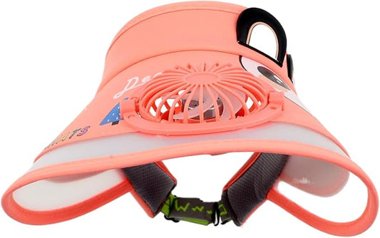 Kids' Summer Fan Cap - Sun Protection Girls' Stylish Sunshade Hat