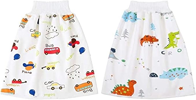 Diaper Skirts/Shorts for Potty Training- Waterproof Bed Clothes for Baby