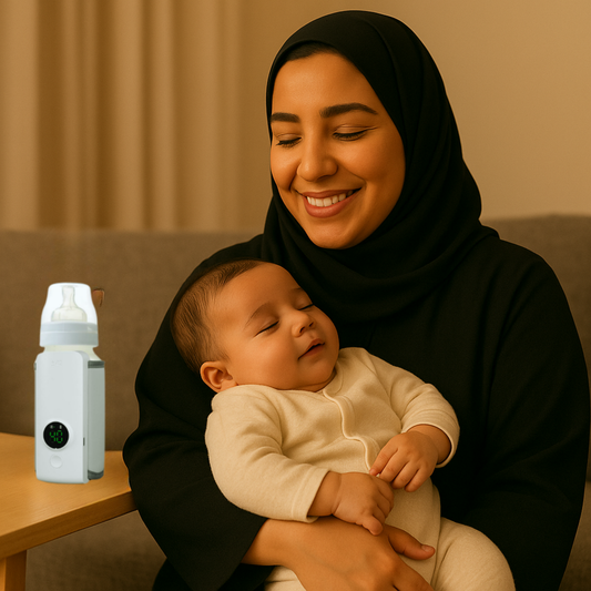 MomEase™ Portable Baby Milk Warmer – 1 Year Warranty (جهاز تسخين الحليب المحمول – ضمان سنة)