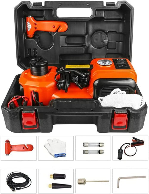 3 in 1 Car Repair Tools Set Tire Inflator DC 12V