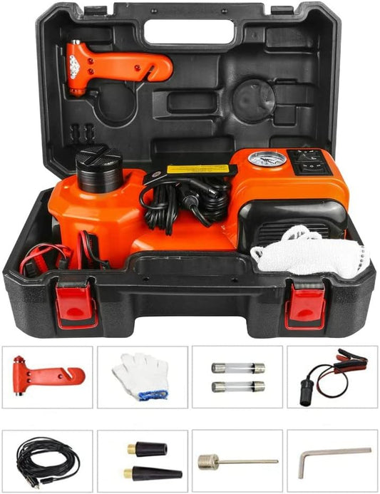 3 in 1 Car Repair Tools Set Tire Inflator DC 12V