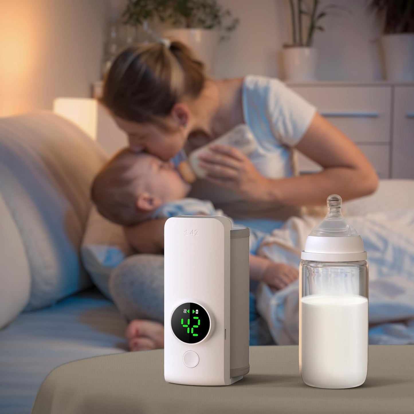 MomEase™ Portable Baby Milk Warmer – 1 Year Warranty (جهاز تسخين الحليب المحمول – ضمان سنة)