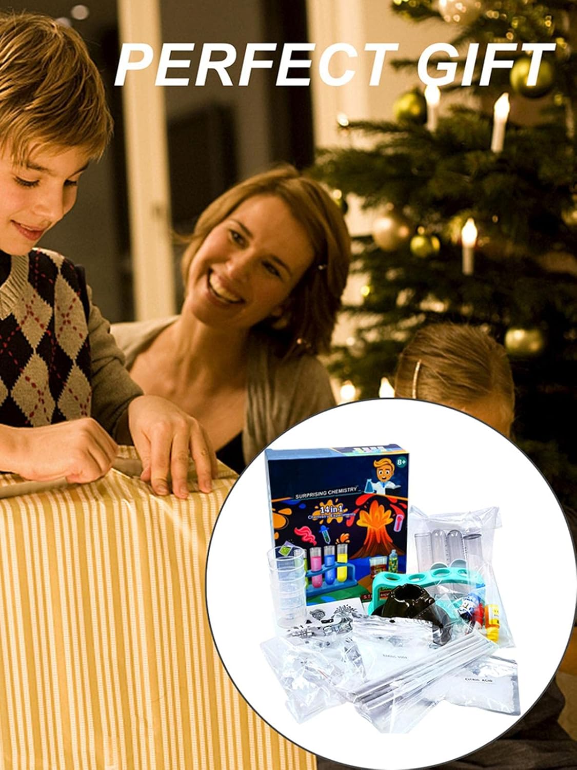 14 in 1 Chemical Experiment - STEM Surprising Chemistry - Interactive Science Kit for Ages 8+