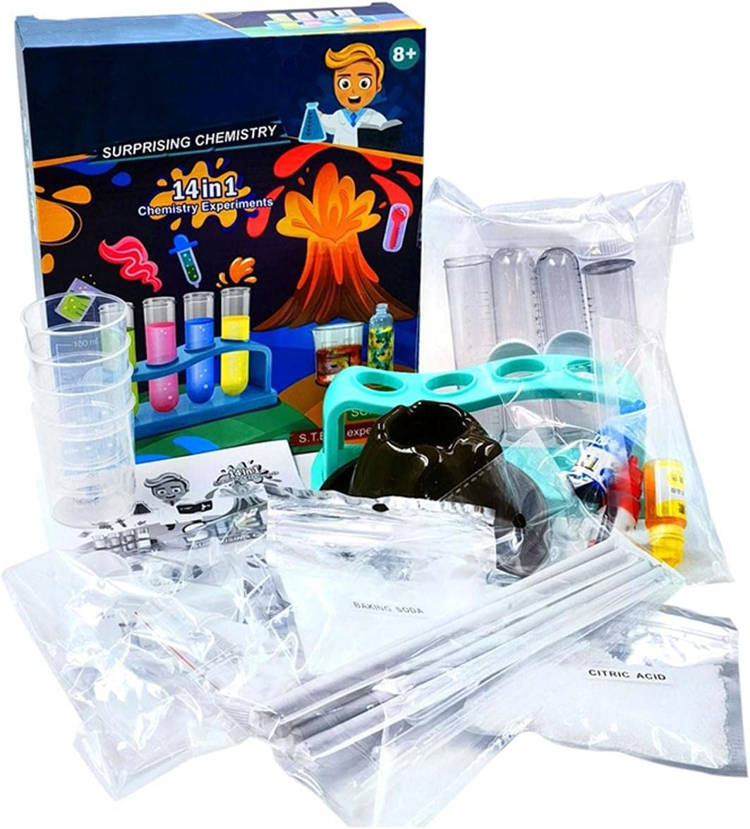 14 in 1 Chemical Experiment - STEM Surprising Chemistry - Interactive Science Kit for Ages 8+