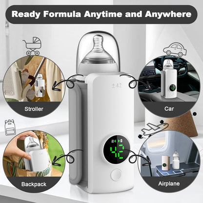MomEase™ Portable Baby Milk Warmer – 1 Year Warranty (جهاز تسخين الحليب المحمول – ضمان سنة)