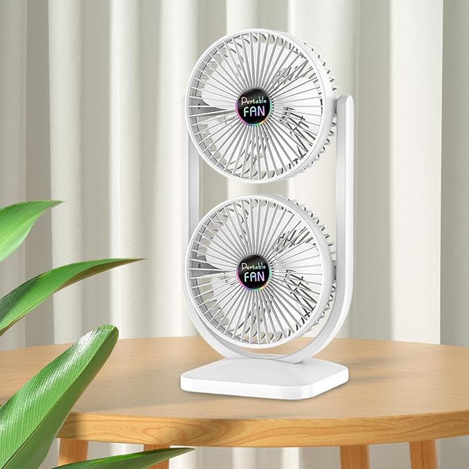 Airstorr  2 in 1 Dual Head Fan Ideal for Indoor and Outdoor Separate Up Down Control, Two Way Cooling