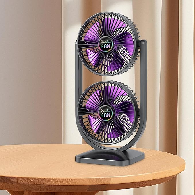 Airstorr  2 in 1 Dual Head Fan Ideal for Indoor and Outdoor Separate Up Down Control, Two Way Cooling