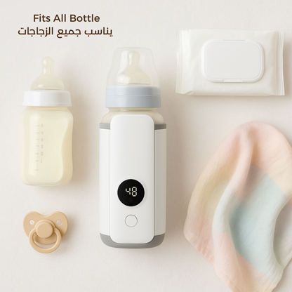 MomEase™ Portable Baby Milk Warmer – 1 Year Warranty (جهاز تسخين الحليب المحمول – ضمان سنة)