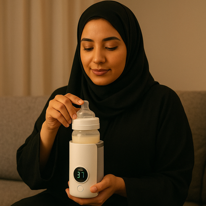 MomEase™ Portable Baby Milk Warmer – 1 Year Warranty (جهاز تسخين الحليب المحمول – ضمان سنة)