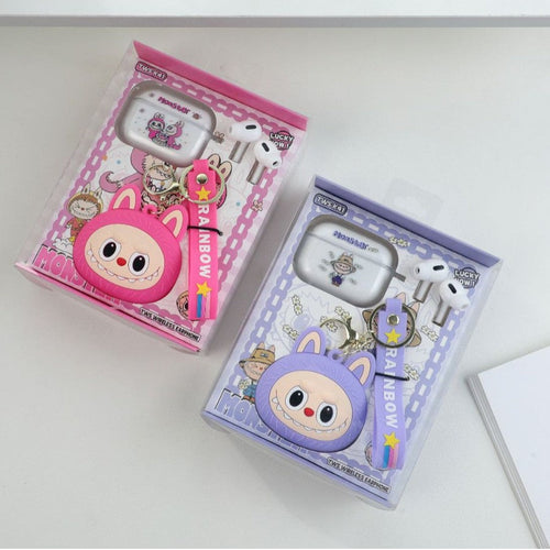 Labubu Design Airpods Pro Blutooth+ Airpod case+ Labubu keychain